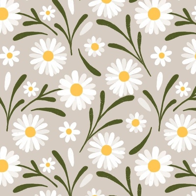 Retro Green, White, Mod Daisy, Spring Blossom, Collector, Mid Mod Kitc –  Mid Century Modern Gal