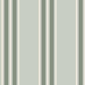 Multi Balanced Stripe - Sage Green, Medium Scale