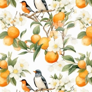 water_color_birds_orange_trees_honey_bees_sunshine_sea_2