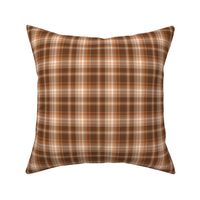 Brown and White  JK Twill Plaid