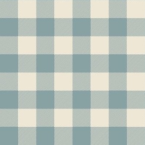 Gingham Check | Slate Blue | Farmhouse and Cottage