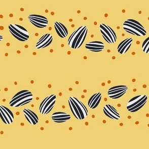 Sunflower Seeds stripe - yellow - medium