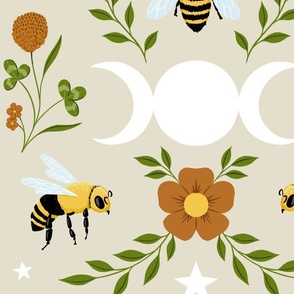 Honey Bees and Moons (Large Scale)