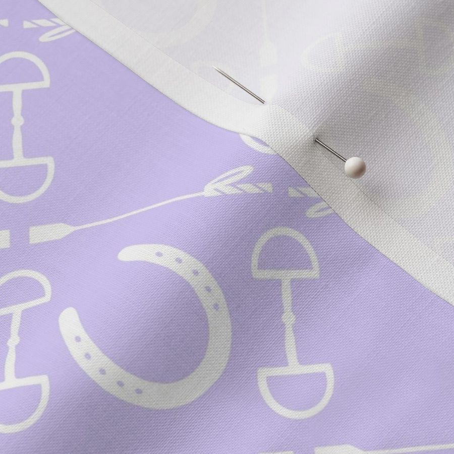 Equestrian White on Lavender (Small)