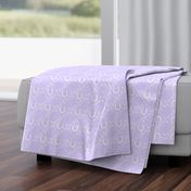 Equestrian White on Lavender (Small)