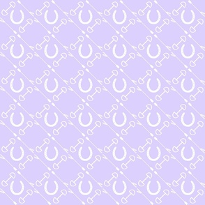 Equestrian White on Lavender (Small)