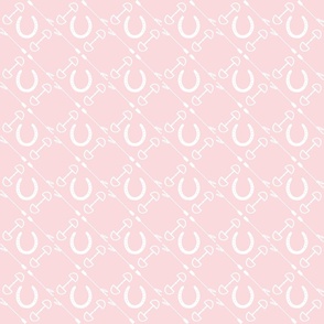 Equestrian White on Light Pink (Small)