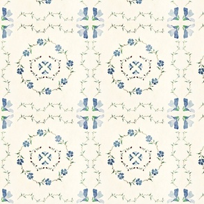 French Country Tiled Floral