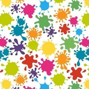 Kindergarten Paint Splatter