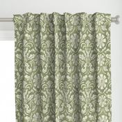 French Country in sage green and off white_12x12