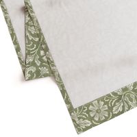 French Country in sage green and off white_12x12