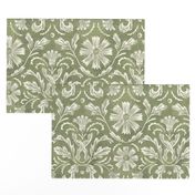 French Country in sage green and off white_12x12