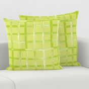 Bold Checks Block Print College of Squares and Plaid - Lime Green