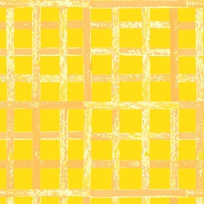 Bold Checks Block Print College of Squares and Plaid - Yellow