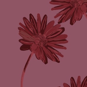 Gerbera Daisy in crimson