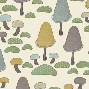 Mushrooms & Moss • Stone • L