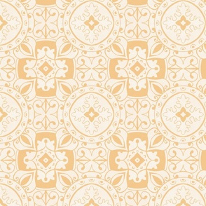 Yellow Gold and Cream Tile