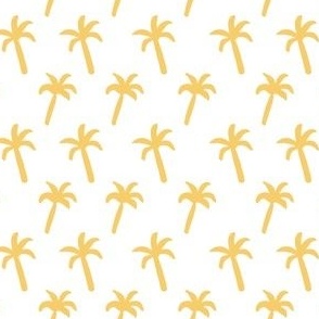Yellow Palm Trees Pattern
