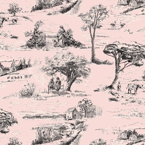 French Country Table Linen - Toile de Jouy