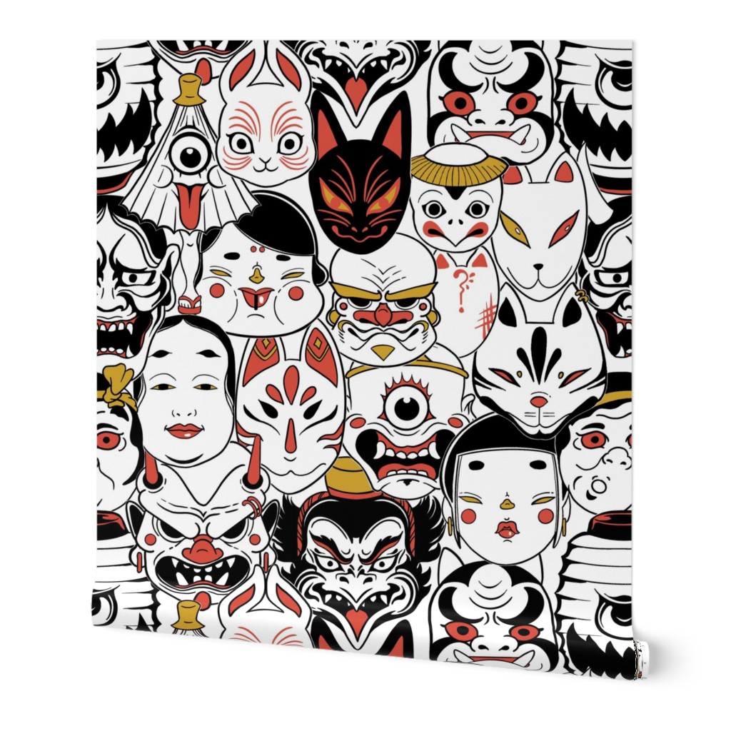 Japanese_Monster_Masks_Festival_red