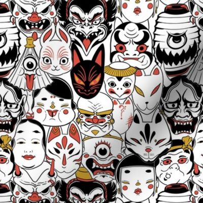 Japanese_Monster_Masks_Festival_red
