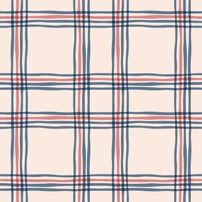French Country Plaid - Medium - Off White