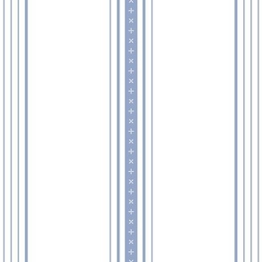 French Stripes - Dove Blue