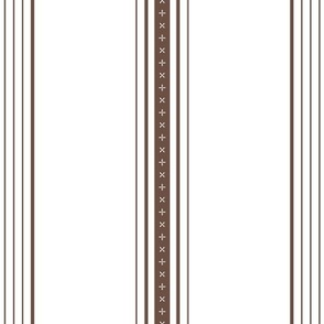 French Stripes - Brown