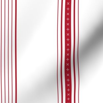 French Country Stripes - Red