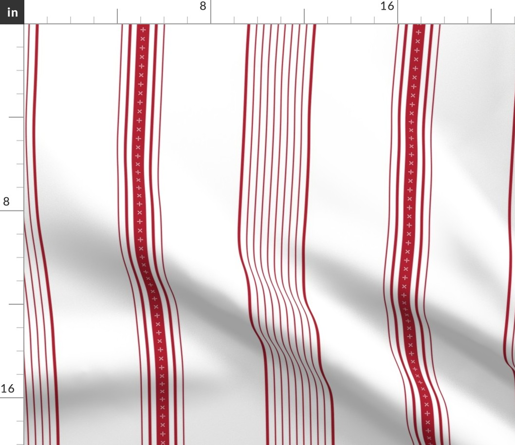 French Country Stripes - Red