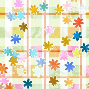 Patchwork Daisy Plaid