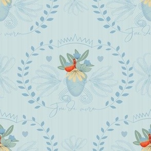 French Country |  Joie de Vivre | Soft Pastels & Florals | Medium Scale