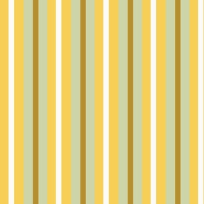 Quirky Stripes in Mustard and Brown_MED