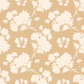 Cecile's bouquet ivory on tan