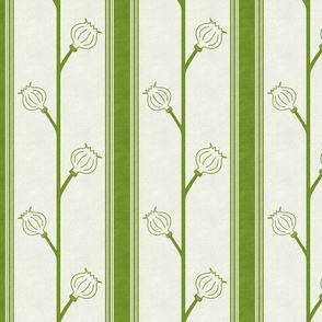 French Poppy Linen // Green