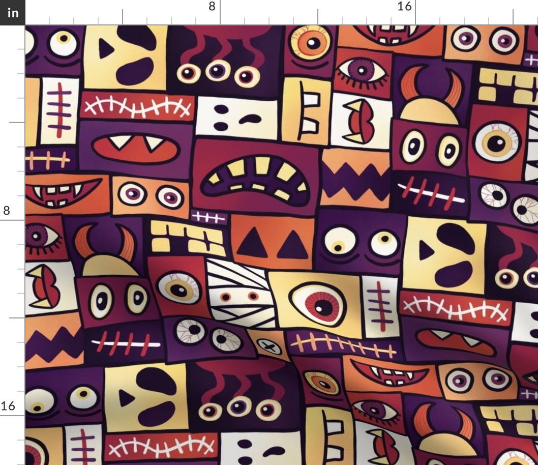 Halloween Monster Patchwork