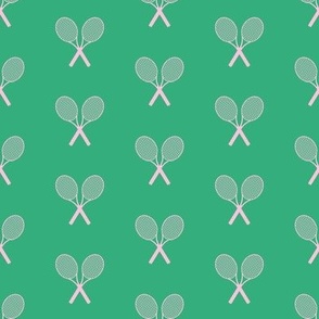 Tennis Racket - Green Pink - small