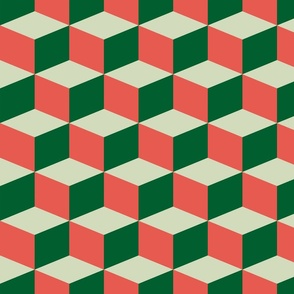 Geometric Blocks | Red and Green