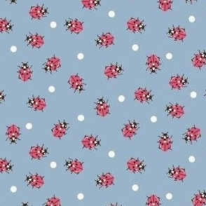 Ladybug Polkadot, Country Blue