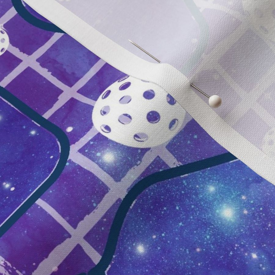 Large Scale Purple Galaxy Pickleball Paddles and Balls