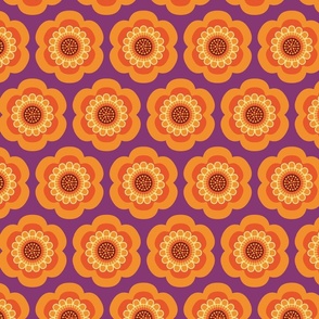 Flower Power | Orange and Purple