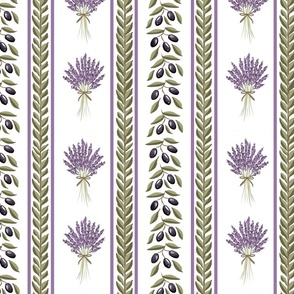 french lavender and olives table cloth (small size version)