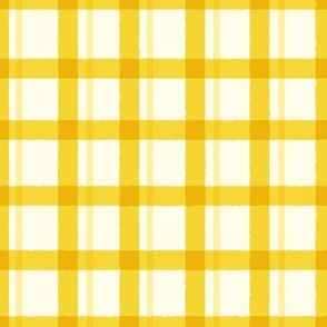 [Medium] Classic Striped Checkered Gingham in Honey Yellow
