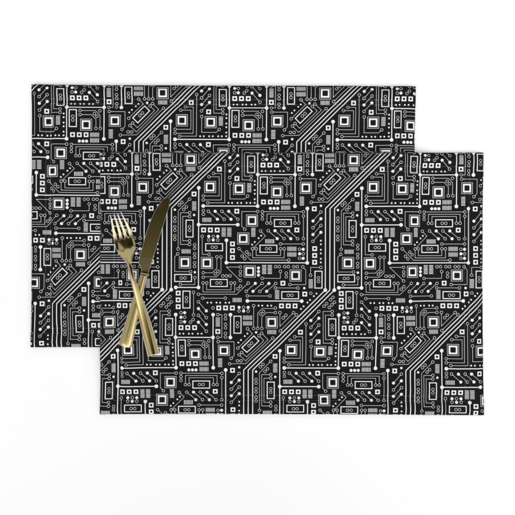 Robot Circuit Board (Black and White)