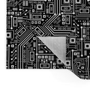 Robot Circuit Board (Black and White)