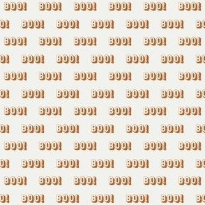 MINI boo halloween text font retro fabric 4in