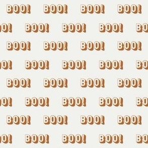 SMALL boo halloween text font retro fabric 6in