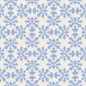 French Linen Dandelion  Blue  Mirror 9
