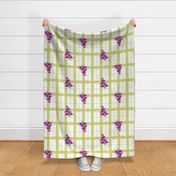 French Country  windowpane - chartreuse large