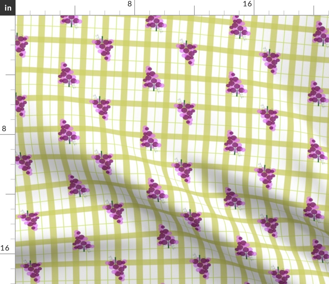 French Country windowpane - chartreuse small